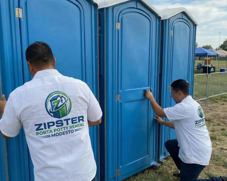 Porta Potty Setup in Modesto